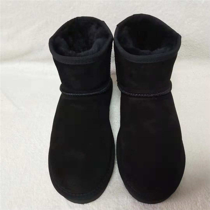 Women's Ankle Boots - Suede - Soft Interior - Flat Sole - Comfortable and Warming