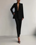 Double-Breasted Blazer and Trouser Set for Women
