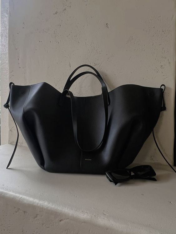 Women's Tote Bag - Genuine Leather - Large and Durable - With Handles and Detachable Shoulder Strap
