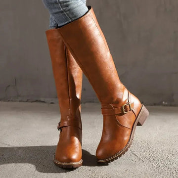 Structured Tailored Fit Knee-High Boots