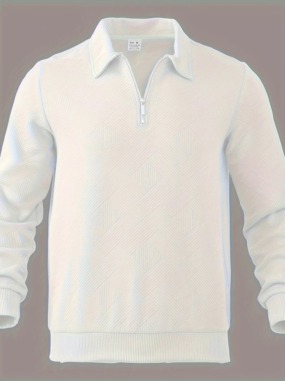 Half Zipper Structured Regular Fit Knit Sweater