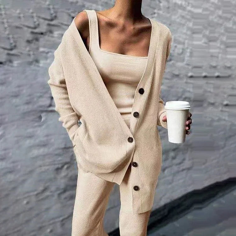 Long Rib Knit Oversized Cardigan