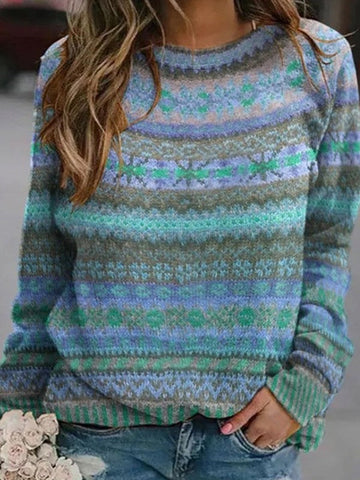 Relaxed Fit Soft Knit Vintage Sweater