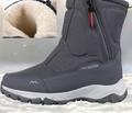 Men's Winter Boots - Waterproof - Insulated - Non-slip Rubber Sole - Zipper Closure