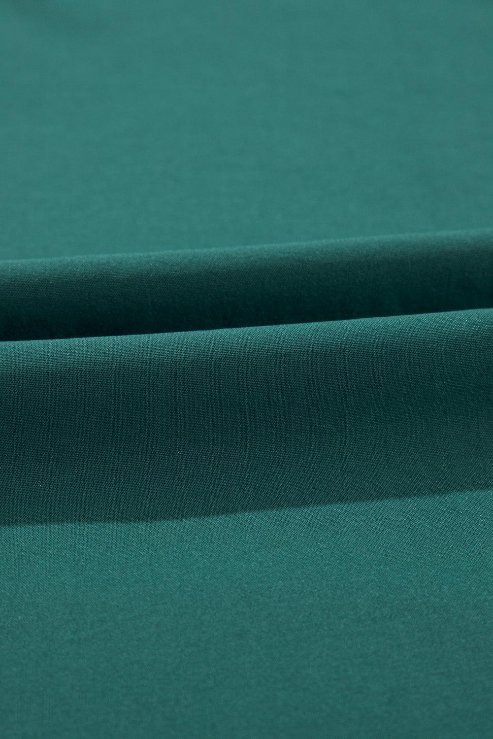 Women's Maxi Dress - V-neck Wrap Design - Short Sleeves - Tie Belt - Elegant and Comfortable