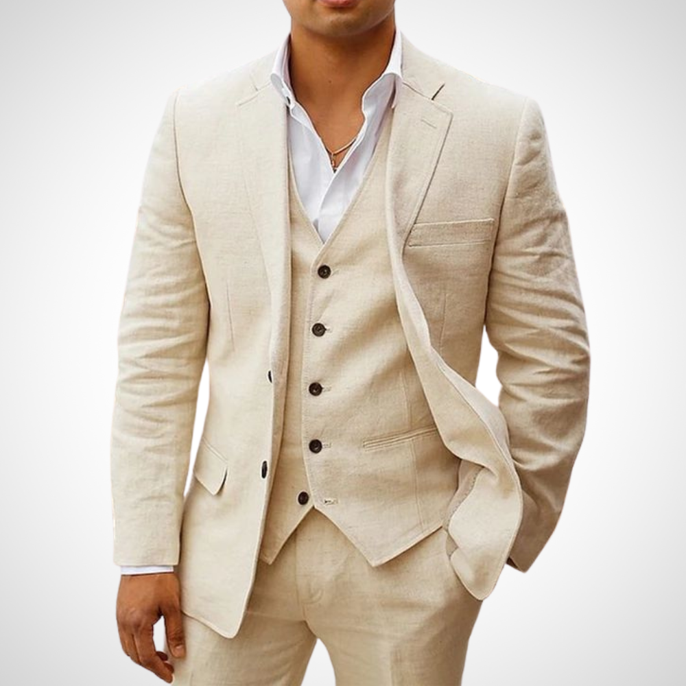 Slim Fit 3-Piece Wool Feel Suit Set