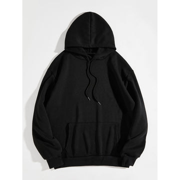 Oversized Graphic Back Cotton Blend Hoodie
