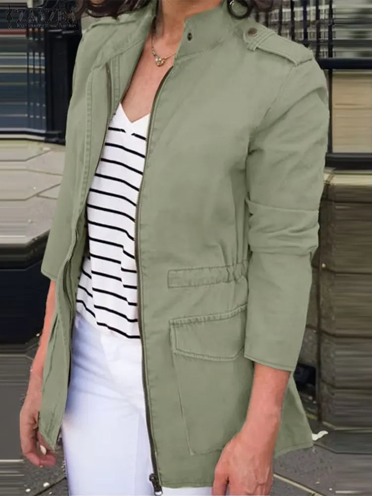 Cotton Relaxed Fit Cargo Jacket