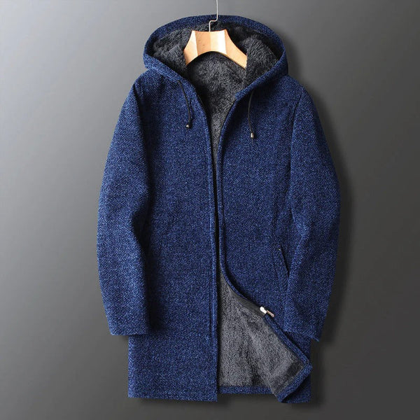 Fleece Texture Relaxed Fit Hooded Jacket