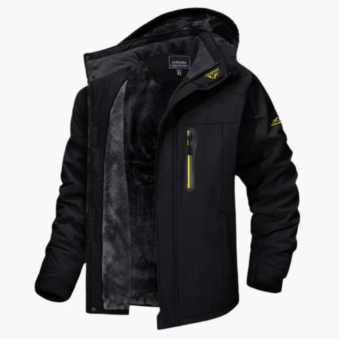 Water-Resistant Fleece Lined Hooded Jacket