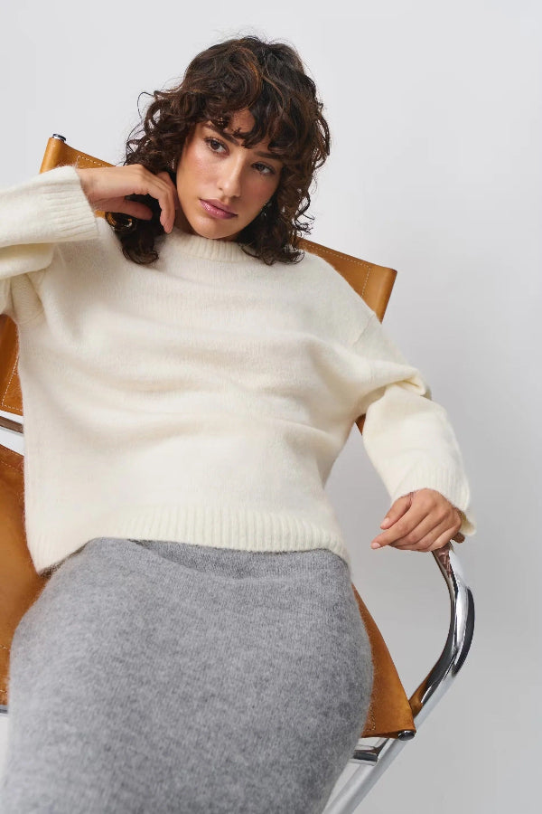 Oversized Wool Feel Pullover Sweater