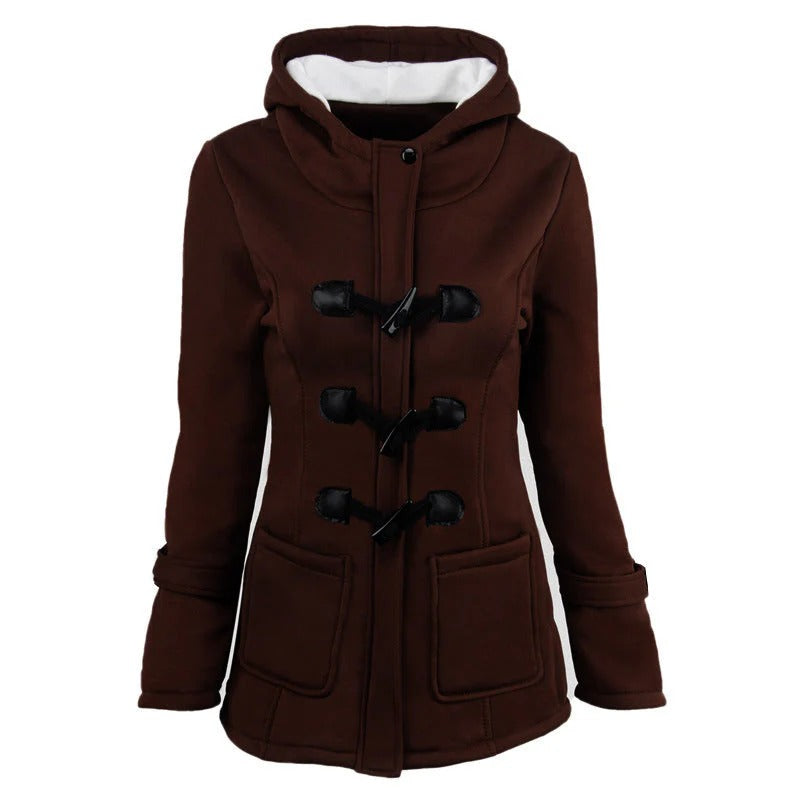 Structured Toggle Closure Hooded Jacket