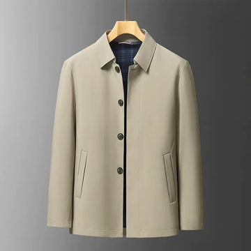 Plaid Lined Regular Fit Button Front Jacket