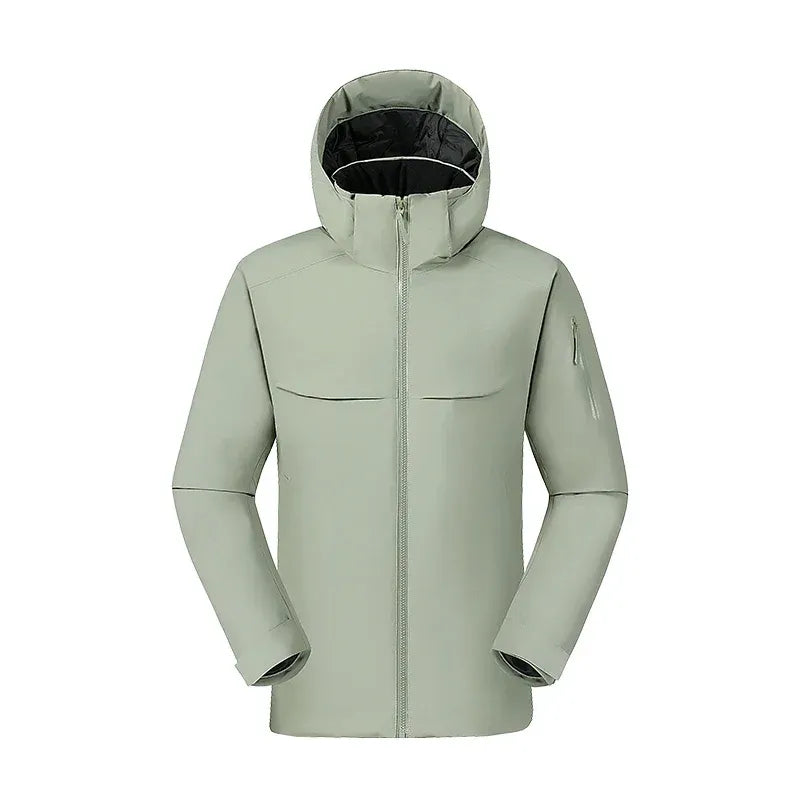 Wind-Resistant Insulated Hooded Utility Coat