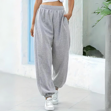 Cotton Blend Relaxed Fit Jogging Pants