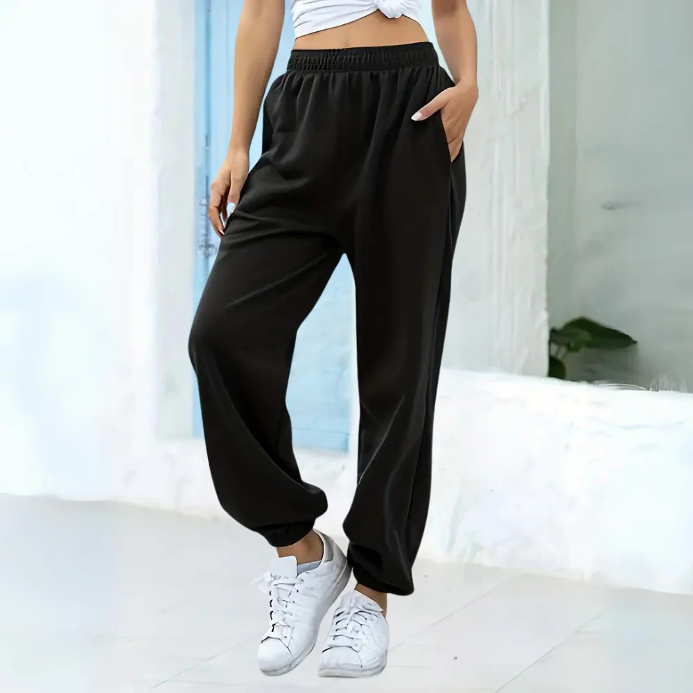 Cotton Blend Relaxed Fit Jogging Pants