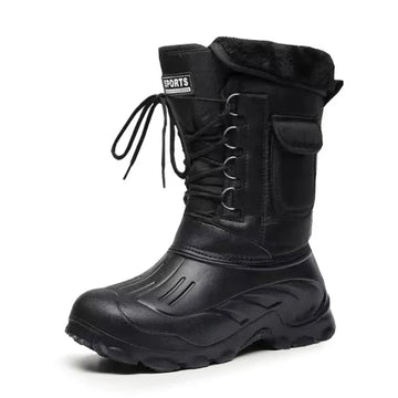 Faux Fur Lined Water-Resistant Mid-Calf Boots