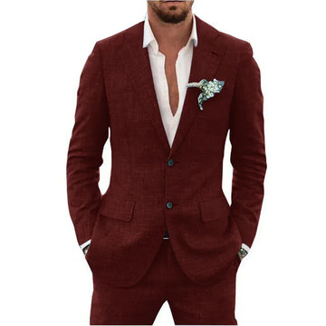 Linen Slim Fit Tailored Suit