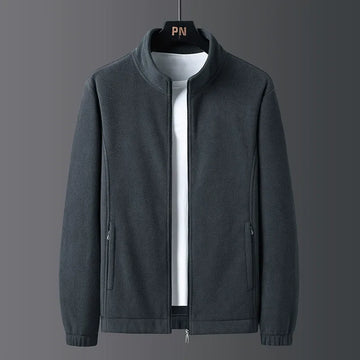 Full Zip Stand Collar Fleece Jacket