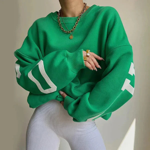 Oversized Fit Side Print Sweatshirt