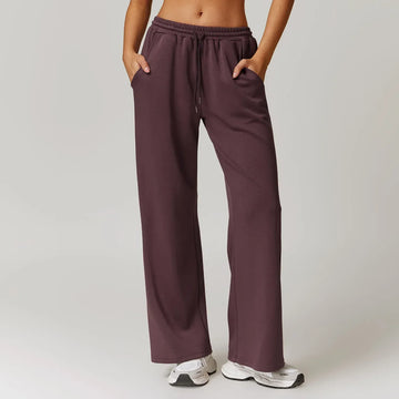 Relaxed Knit Wide Leg Lounge Pants