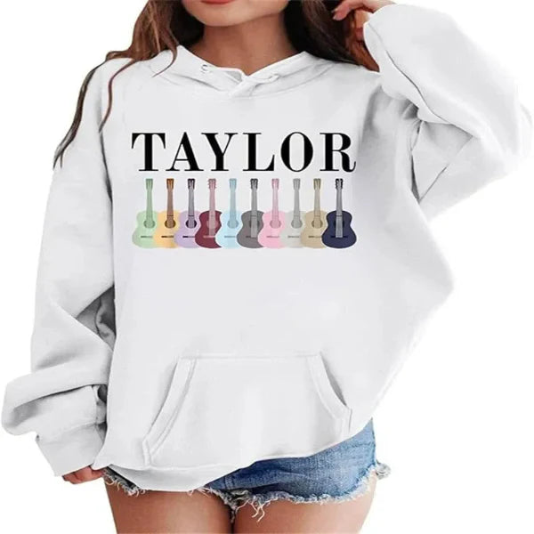 Oversized Graphic Front Pullover Hoodie