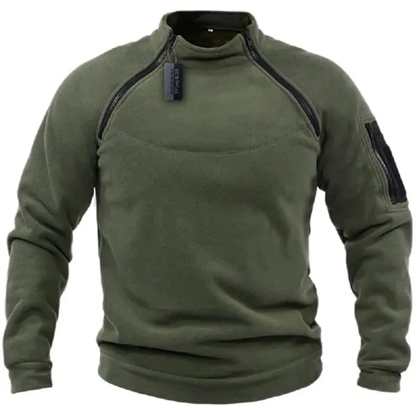 High Collar Fleece Sweatshirt