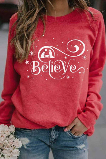 Relaxed Fit Graphic Fleece Sweatshirt