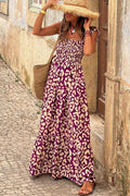 Women's Maxi Dress - Strapless Design - Smocked Waist - Long Flowy Fit
