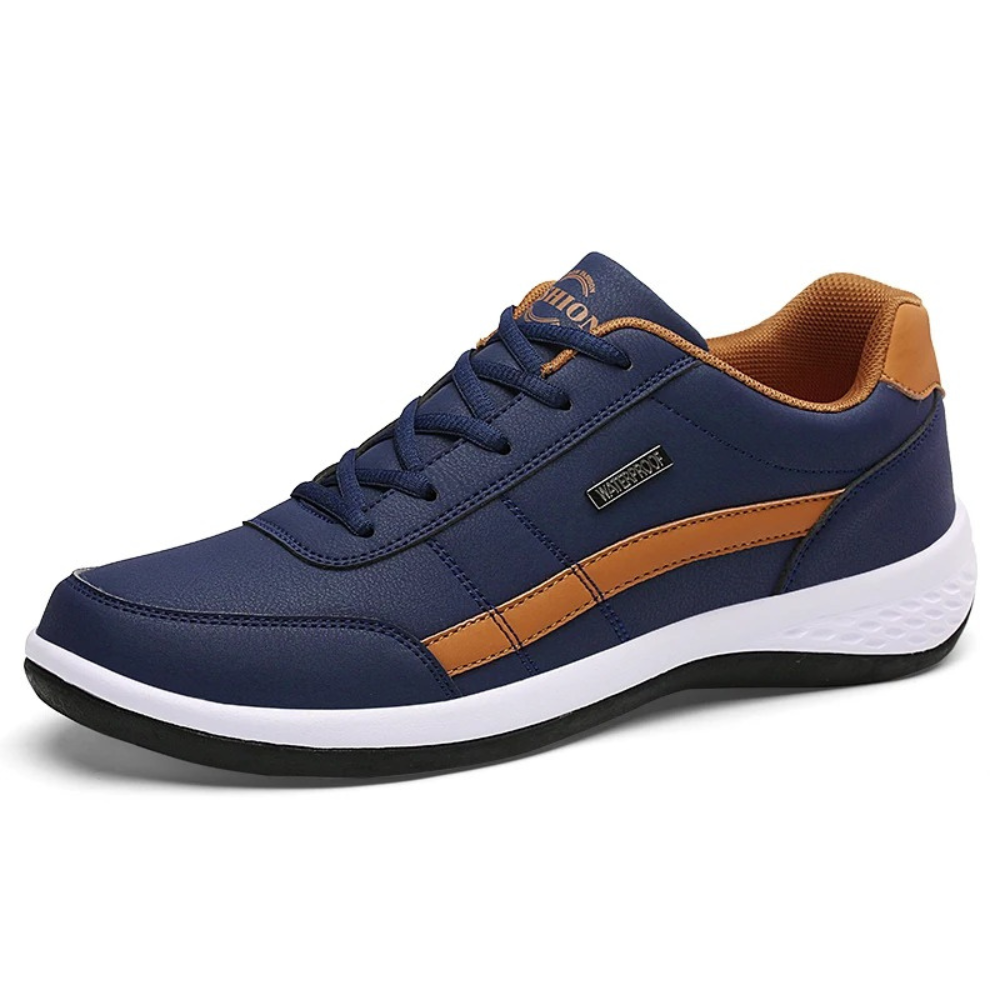 Men's Sneakers - Low Shaft - Padded Heel - Non-slip Sole - Comfort for Everyday Use