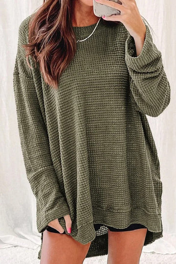 Soft Knit Loose Fit Long Shirt