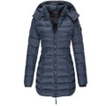 Women's Winter Jacket – Padded – Mid-Length – Detachable Hood – Tailored Fit