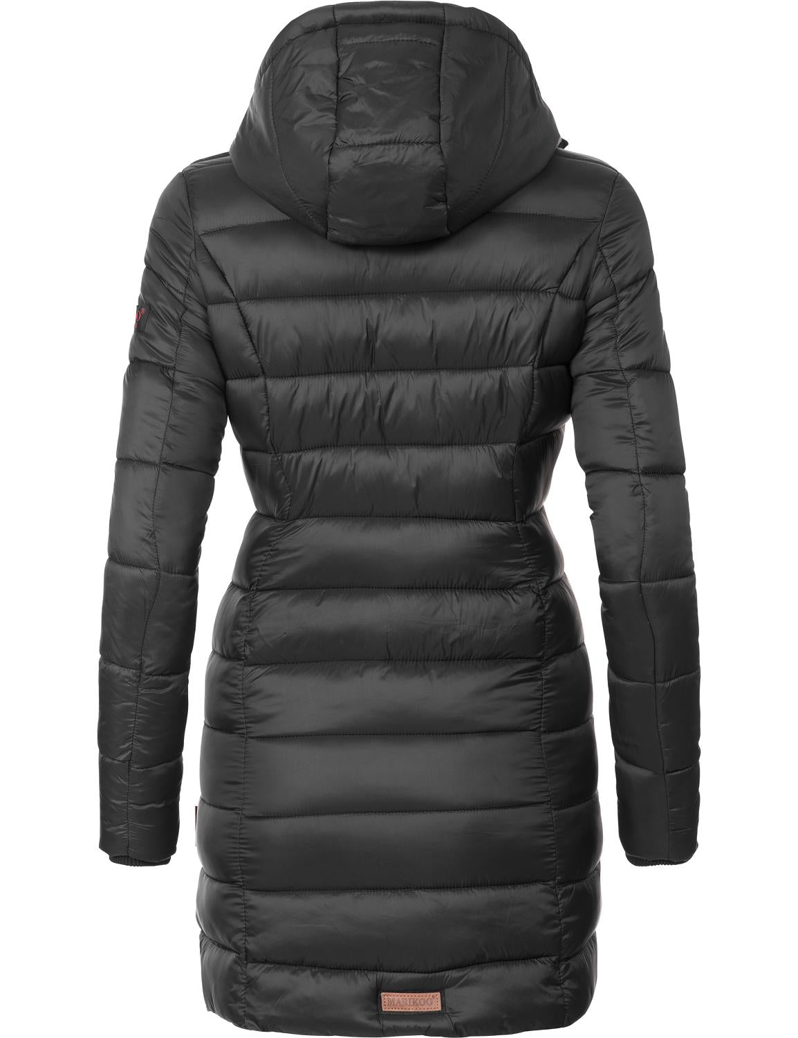 Women's Winter Jacket – Padded – Mid-Length – Detachable Hood – Tailored Fit