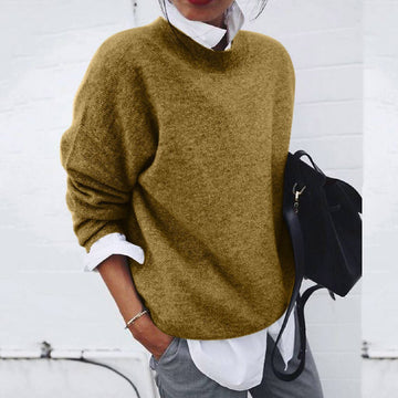 Soft Oversize Round Neck Knit Sweater