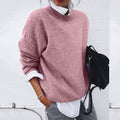 Women's Knit Sweater – Oversize Fit – Round Neck – Soft and Comfortable Knit