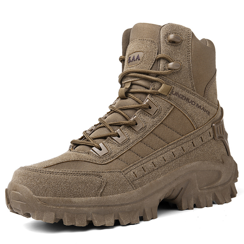 Men's Boots - Tactical Outdoor Boots - High Shaft & Non-Slip Sole