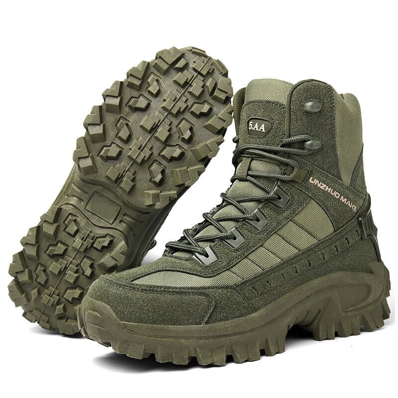 Men's Boots - Tactical Outdoor Boots - High Shaft & Non-Slip Sole