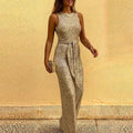 Women's Evening Dress - High Neck - Floor-Length - Sequin Design - Elegant Party Dress