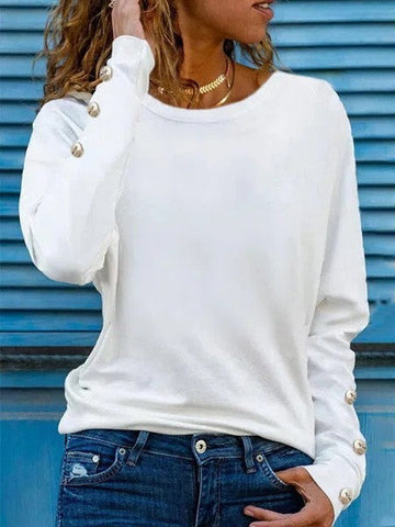 Soft Knit Relaxed Fit Long Sleeve T-Shirt