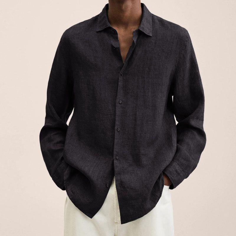 Men's Shirt – Relaxed Fit – Long Sleeves – Natural Fibers – Breathable