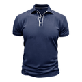 Men's Polo Shirt - Slim Fit - Short Sleeve - Contrast Details - Stylish & Comfortable