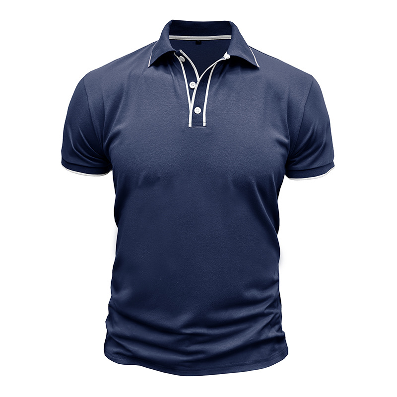 Men's Polo Shirt - Slim Fit - Short Sleeve - Contrast Details - Stylish & Comfortable