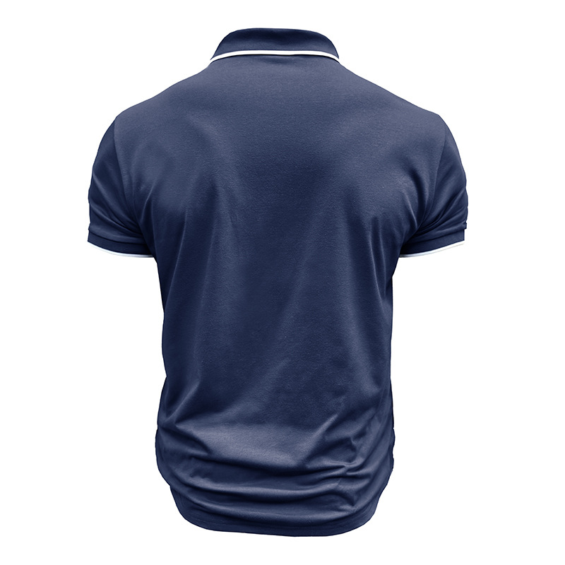 Men's Polo Shirt - Slim Fit - Short Sleeve - Contrast Details - Stylish & Comfortable