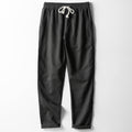 Men's Trousers – Linen Blend – Loose Fit – Straight Legs – Elastic Waist with Drawstring