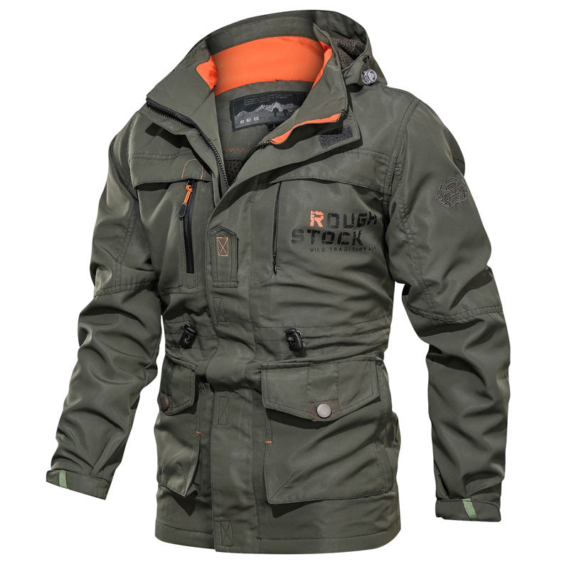 Water-Resistant Hooded Relaxed Fit Jacket