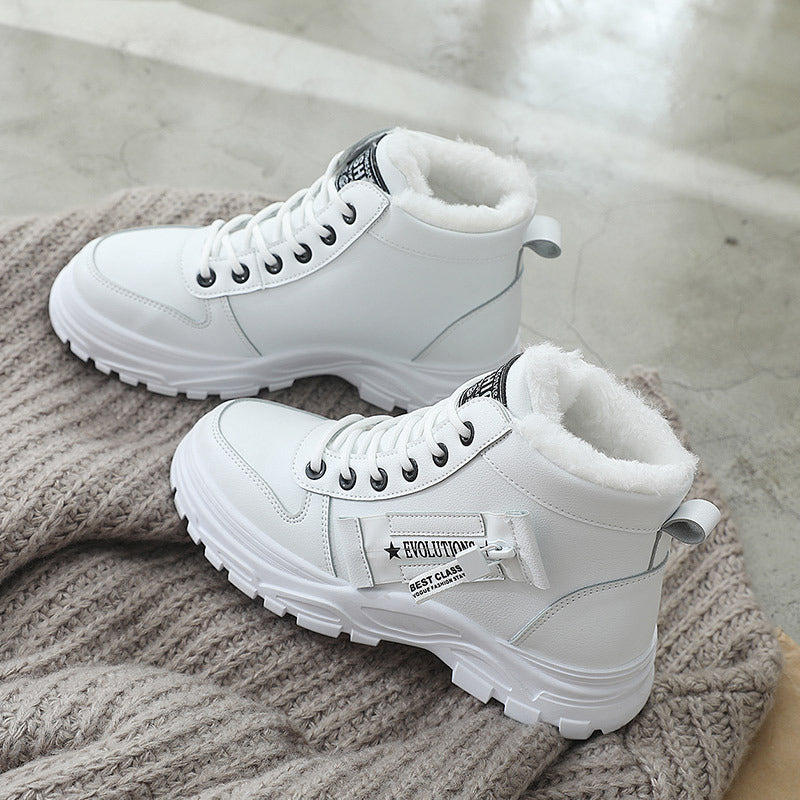 Platform Lace-Up High-Top Boots