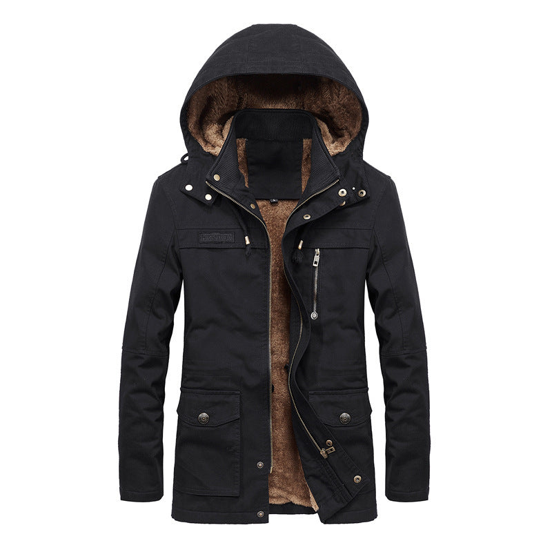 Sherpa Lined Hooded Utility Jacket