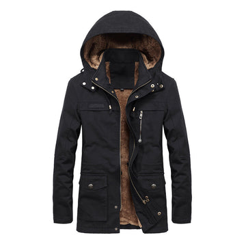 Sherpa Lined Hooded Utility Jacket