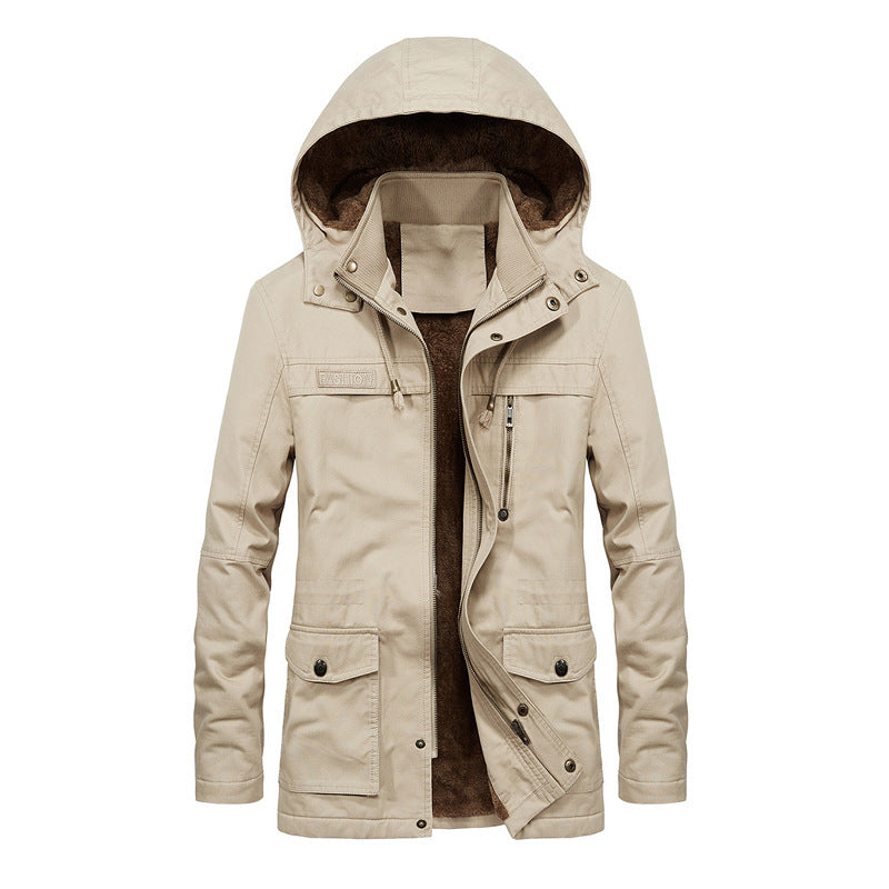 Sherpa Lined Hooded Utility Jacket