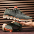 Men's Sneakers – Breathable Knit – Flexible Lightweight Sole – Lace Closure